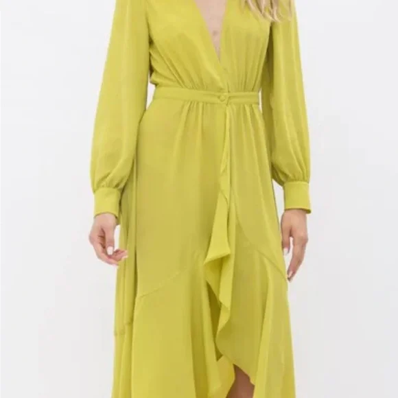 Chic Lime Green High Low Dress - Picture 4 of 6